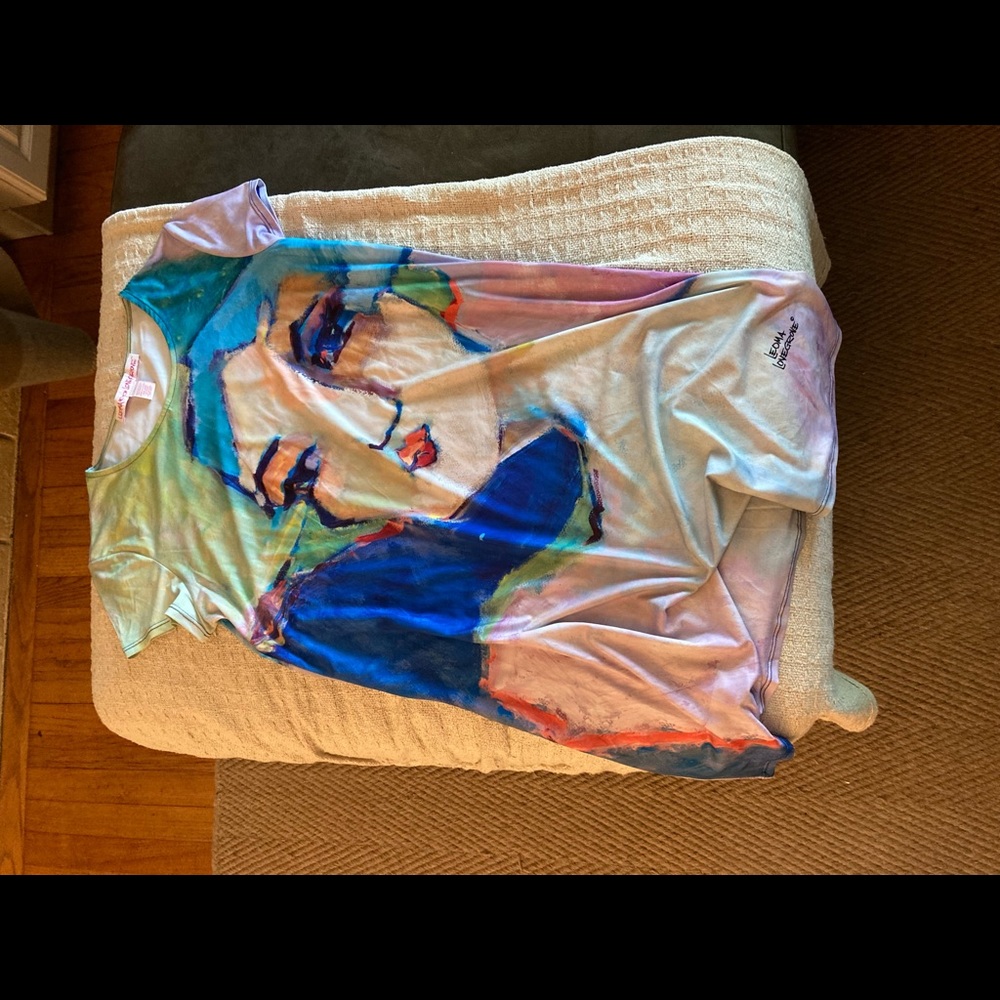 Unique art Painting Silky Dress